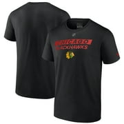 Men's-Fanatics Black Chicago Blackhawks Authentic Pro Primary T-Shirt